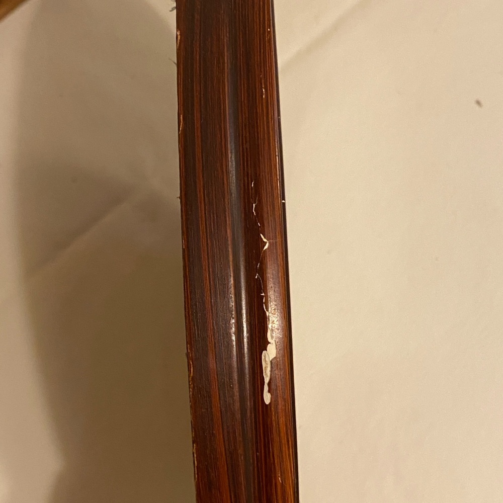 Tramp art photo frame and oval vintage frame - Picture 9 of 11